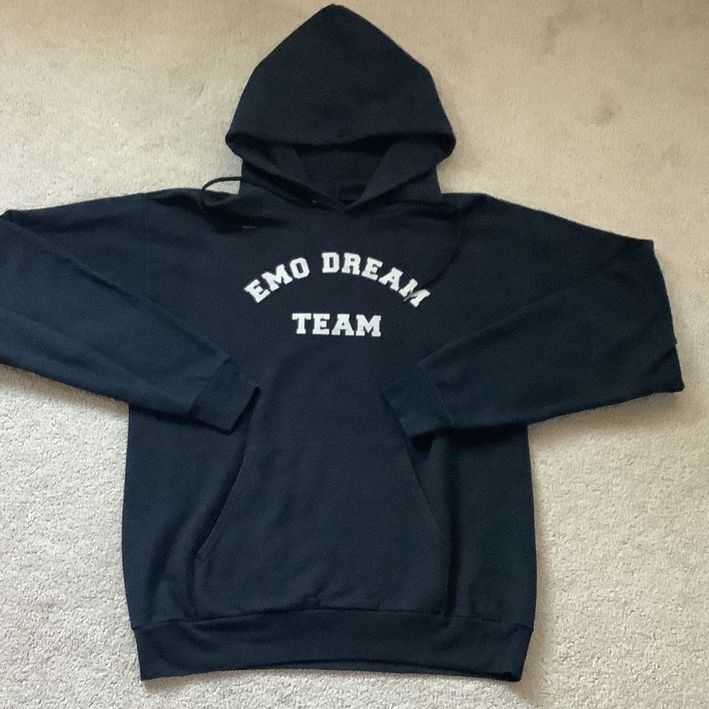 Emo Dream Team Black Hoodie, Adult Medium